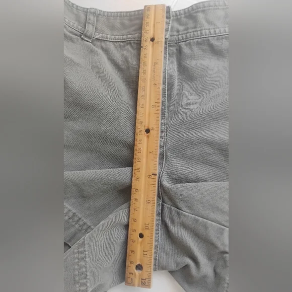 Vintage Y2K Bass Women's Cargo Shorts Green Size 6 Cotton Mid Rise - Picture 6 of 13